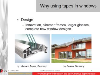 Why using tapes in windows
